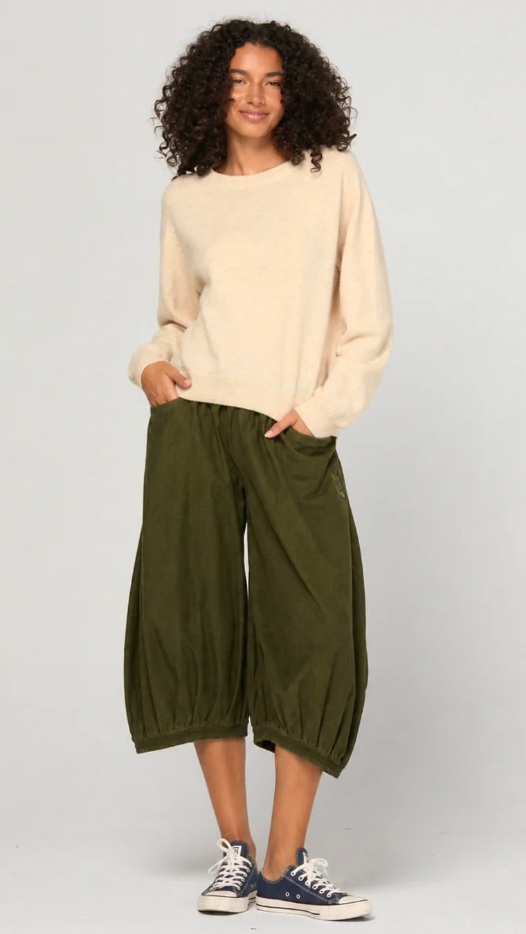 Cord Guru Pant Olive Green