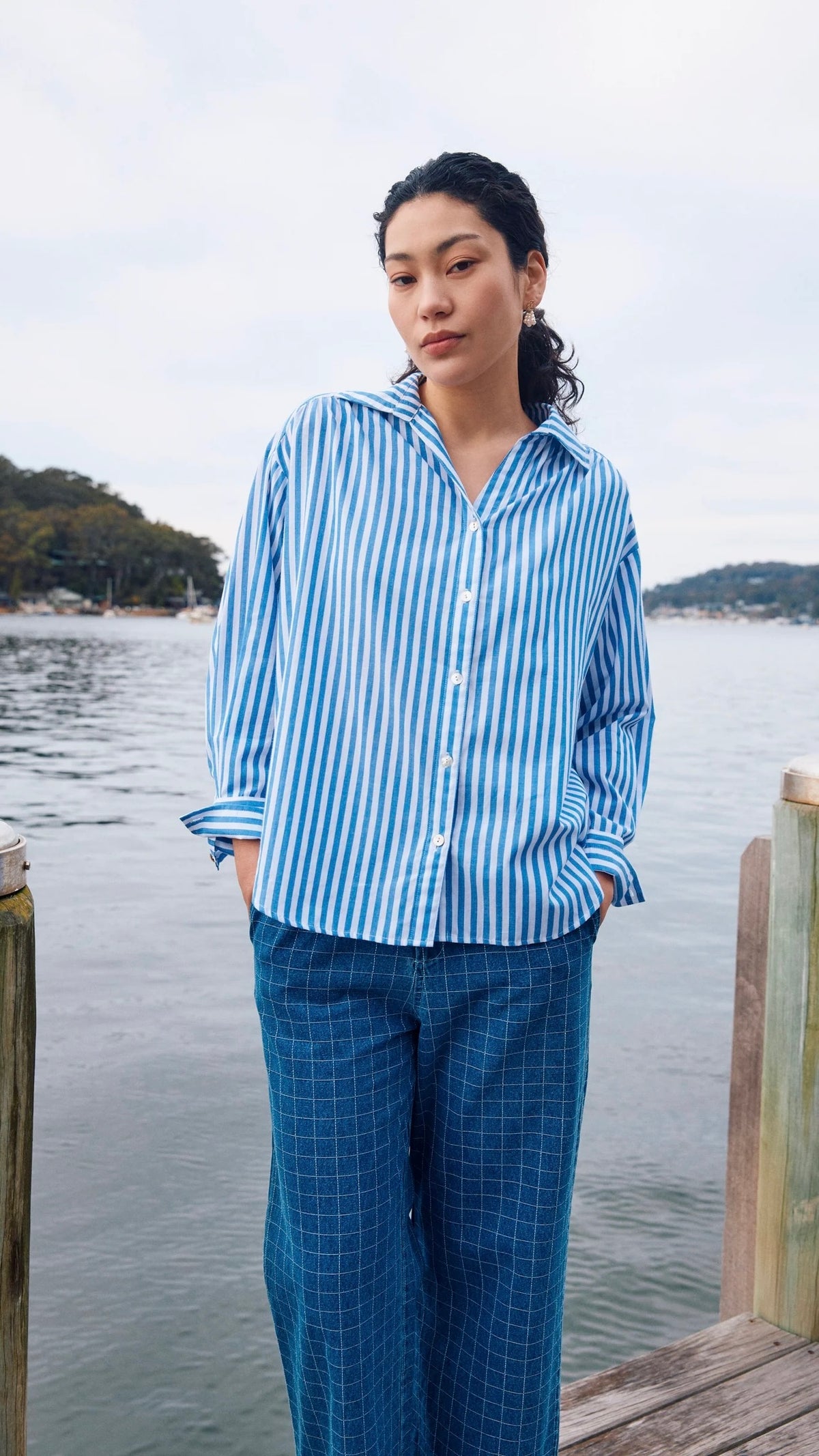 Quinn Shirt Cobalt