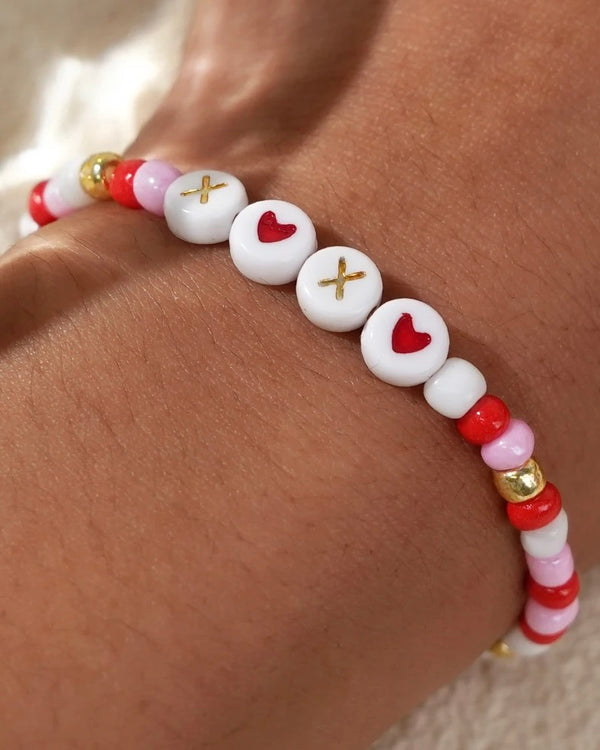 XOXO Beaded Bracelet