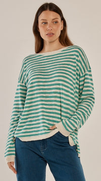 Natasha Knit Top Lime