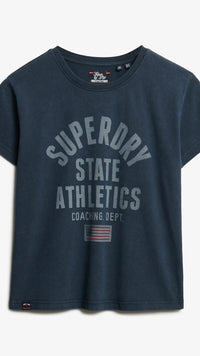 Athletic Graphic Fitted Tee Eclipse Navy