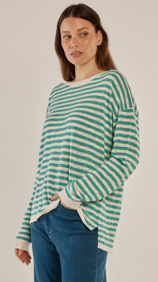 Natasha Knit Top Lime