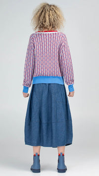 Guru Skirt Mid Wash Denim