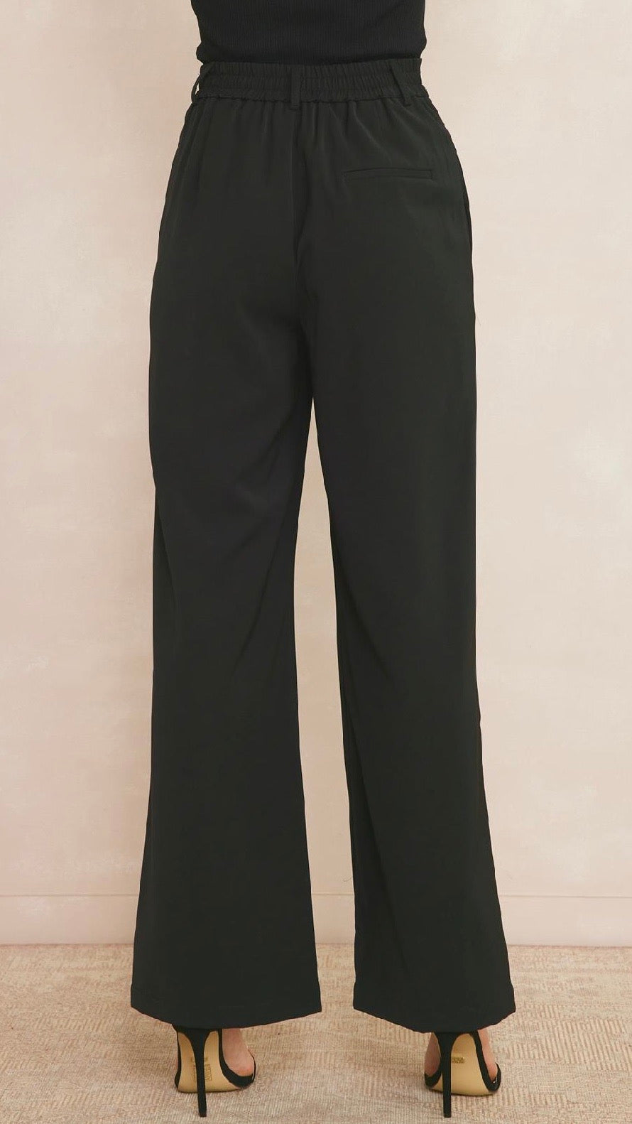 High Waisted City Pant Black