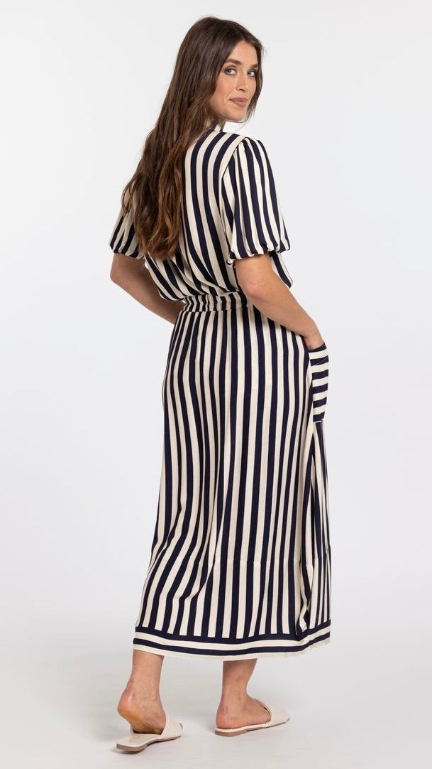 Trenley Skirt Navy Stripe
