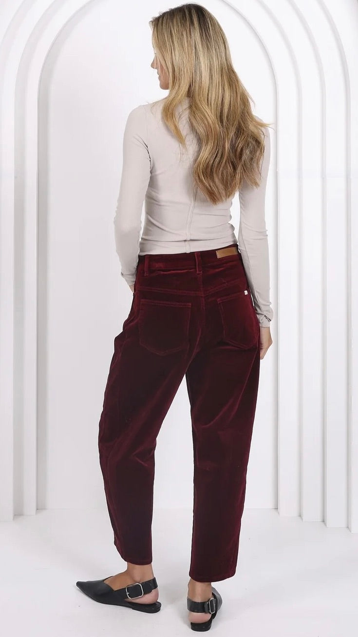 Monaco Toni Barrel Jeans Corduroy Brunette