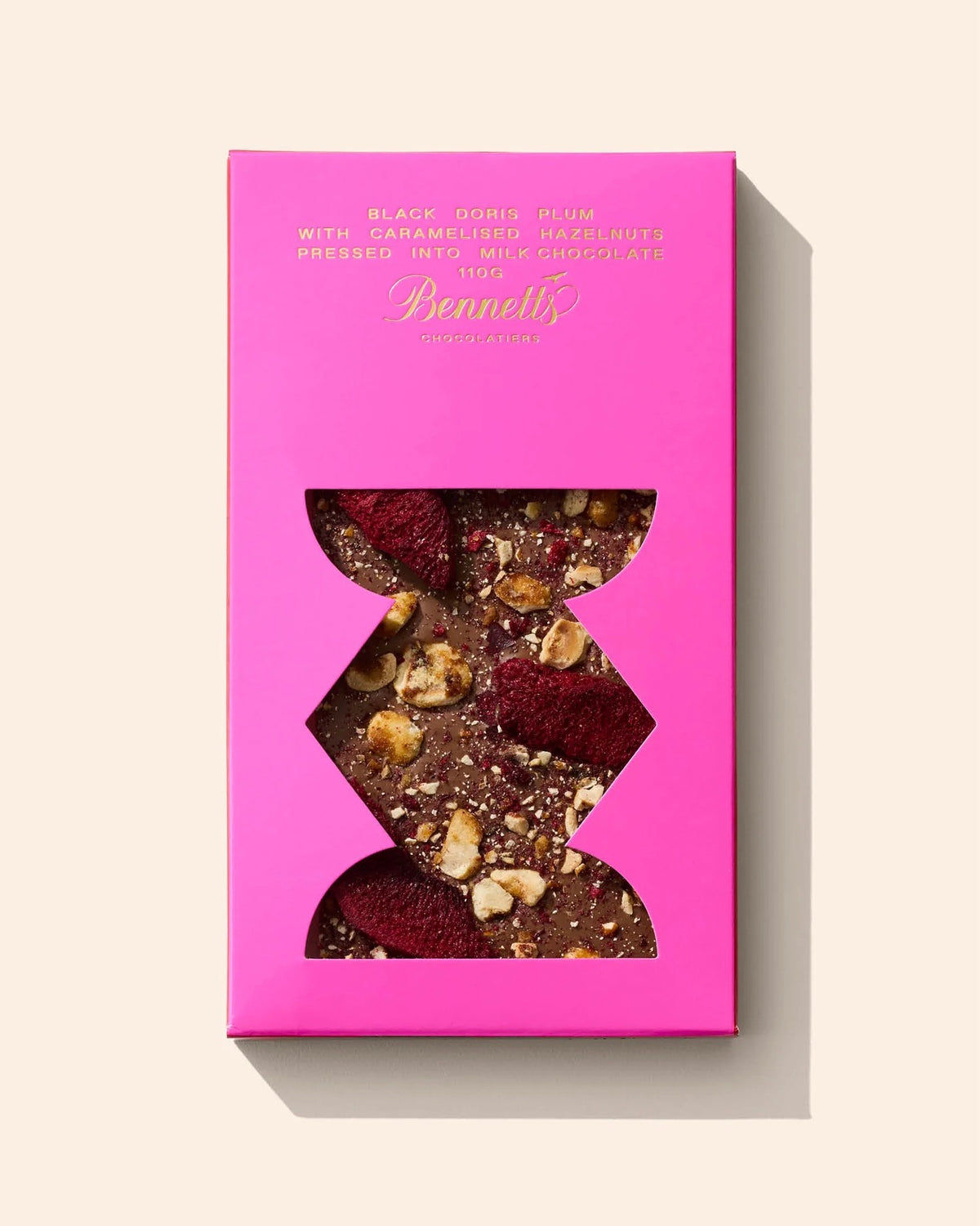 Bennetts Plum & Hazelnut Chocolate Bar