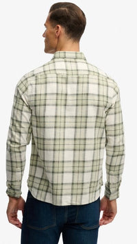 Superdry Light Check Shirt Sage