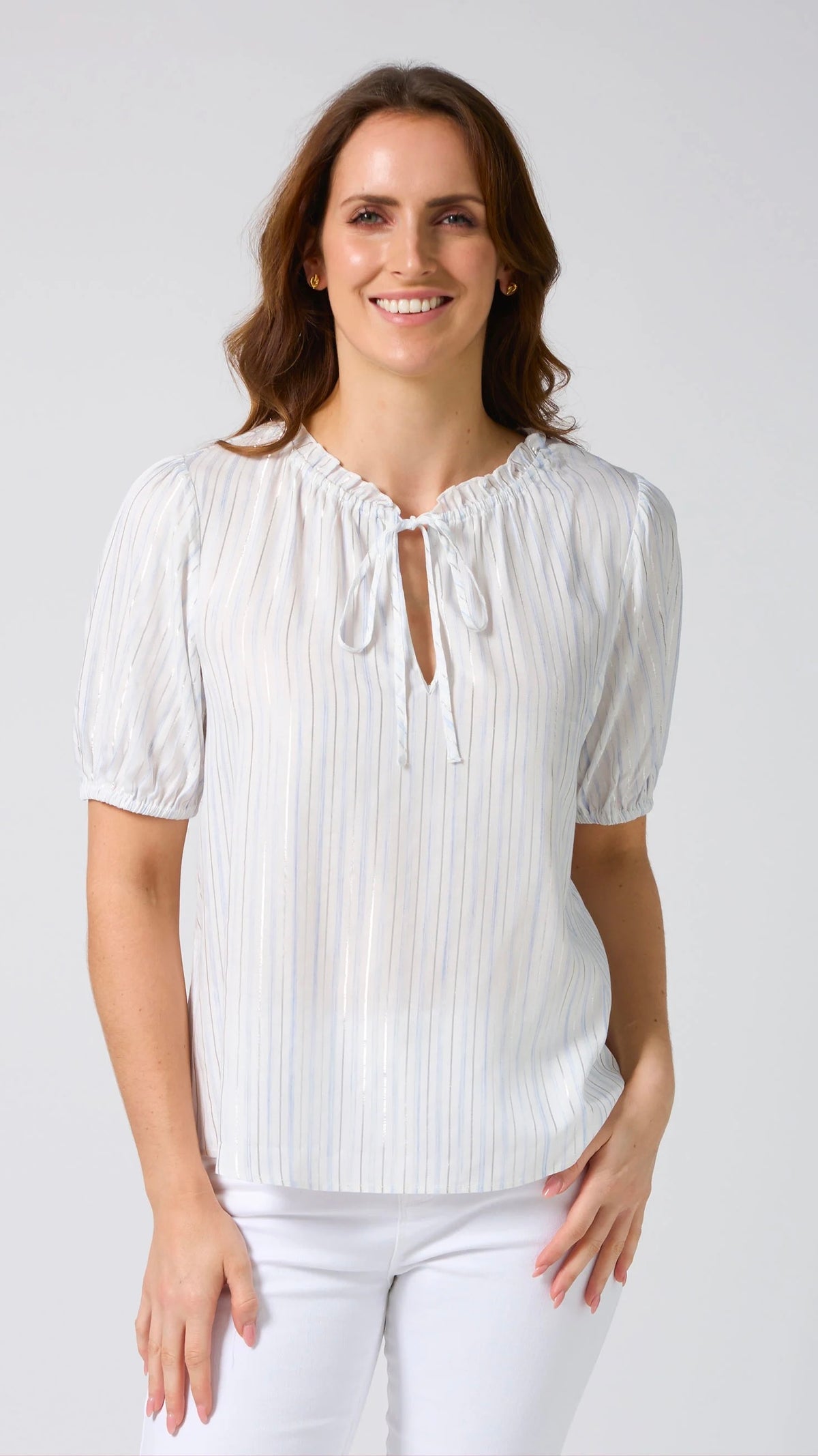 Arlo Blouse Santorini Stripe