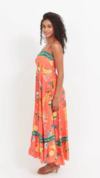 Cabana Tank Maxi Dress Brasil Coral