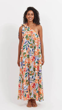 Baja One Shoulder Dress Tide