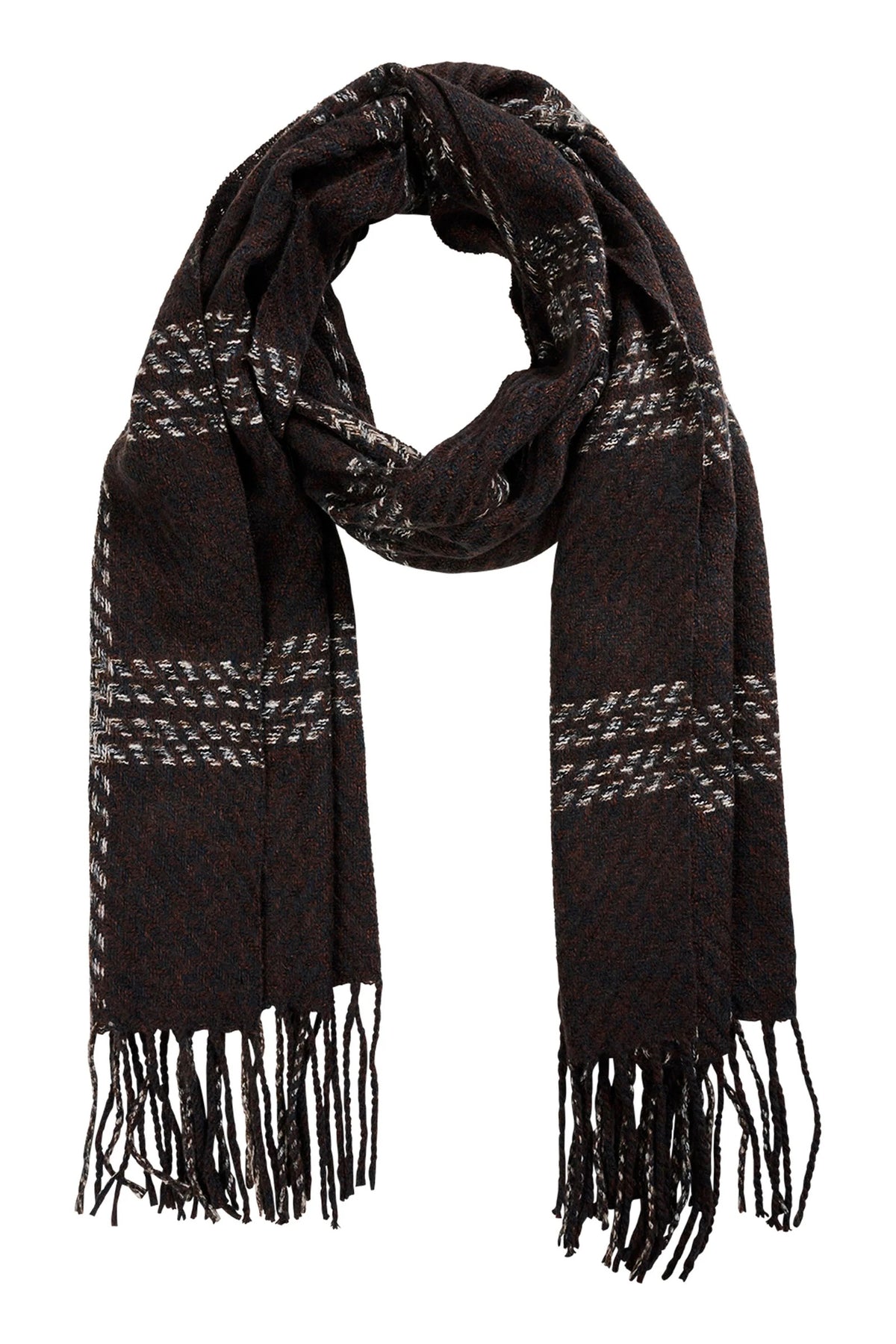 Lennon Scarf Ivory Chocolate