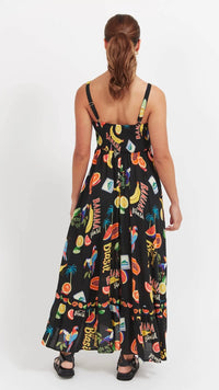Cabana Tank Maxi Dress Brasil Black