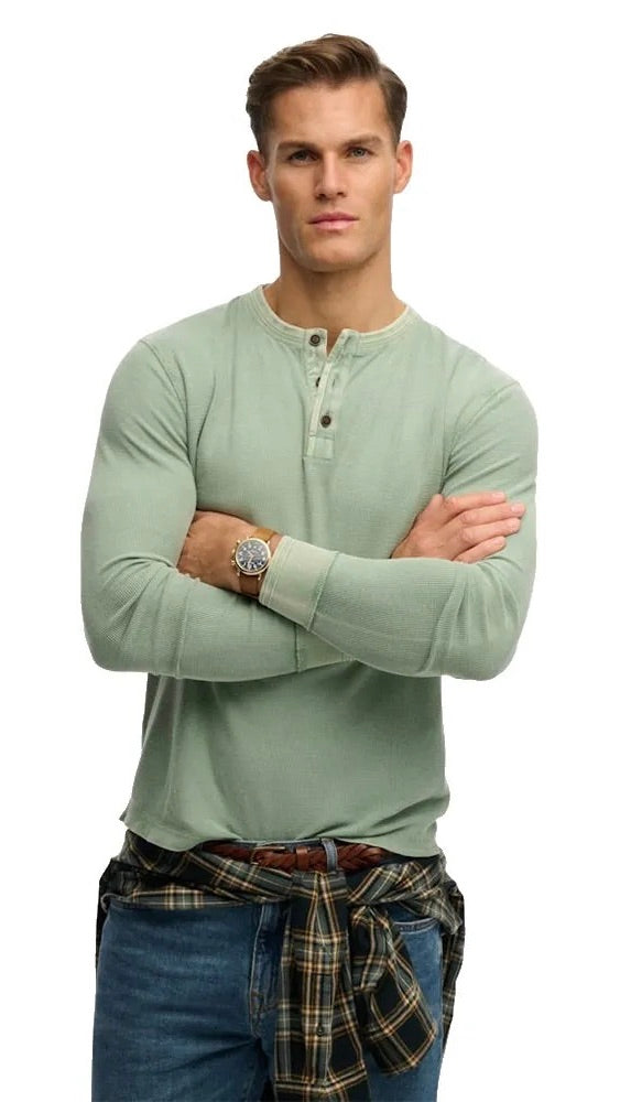 Superdry Grandad Textured Top