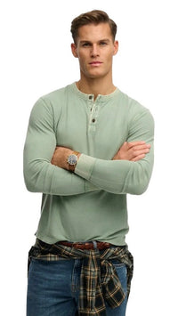 Superdry Grandad Textured Top