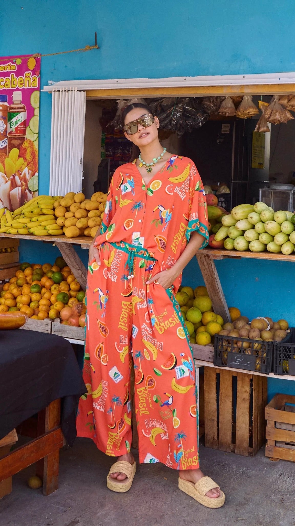 Cabana Pant Brasil Coral