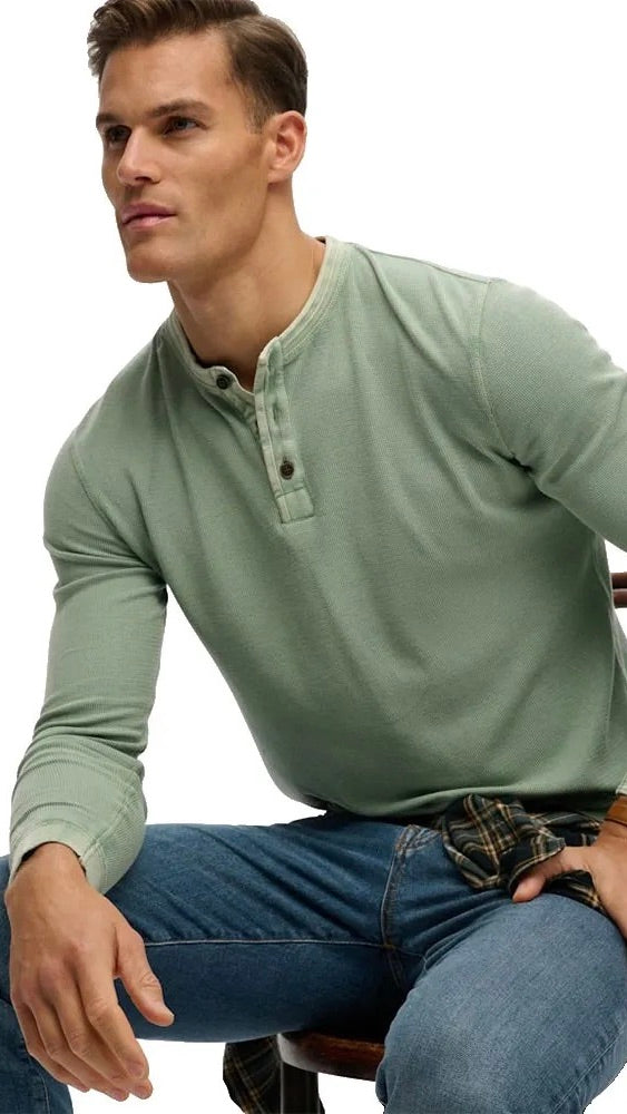 Superdry Grandad Textured Top