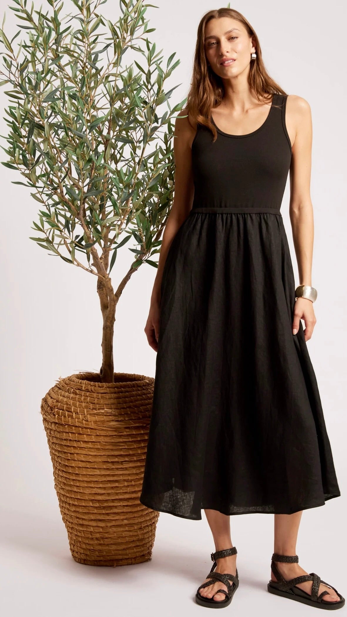 Maris Tank Maxi Dress Black