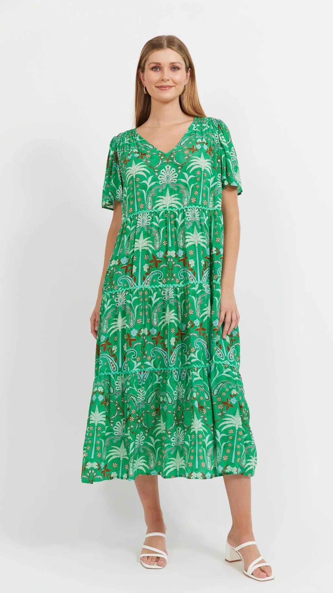 Haiti Maxi Dress Palms