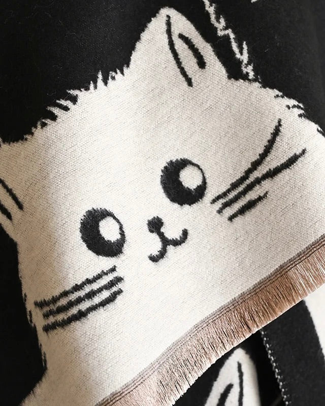 Cats Meow Scarf Black Mix