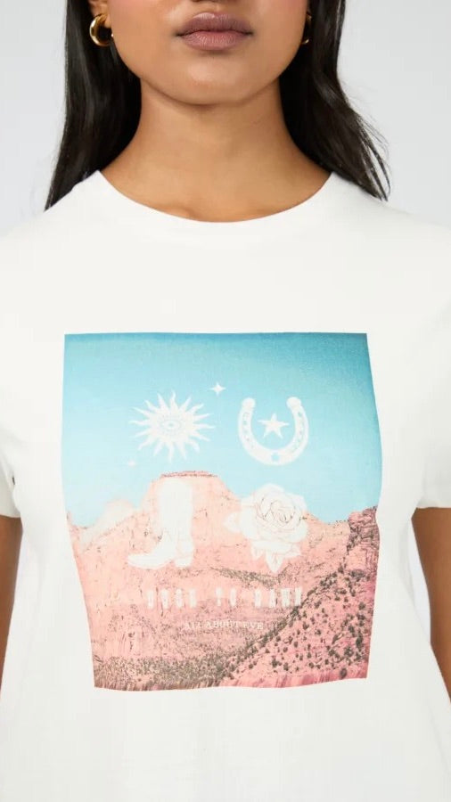 Dusk To Dawn Regular Tee White