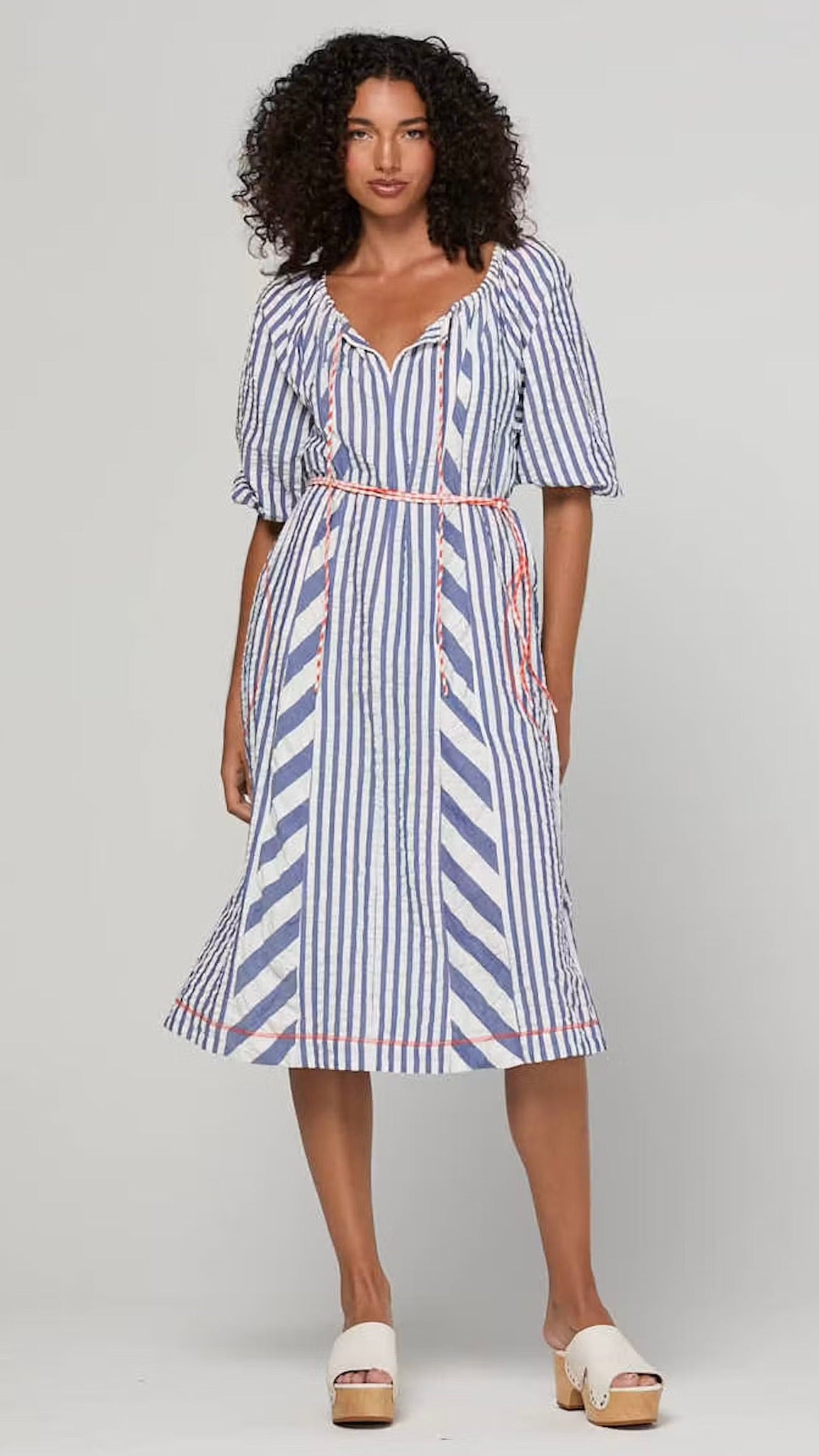 Lucia Dress Ocean Stripe September Arrival
