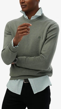Superdry Essential Cotton Jumper Green