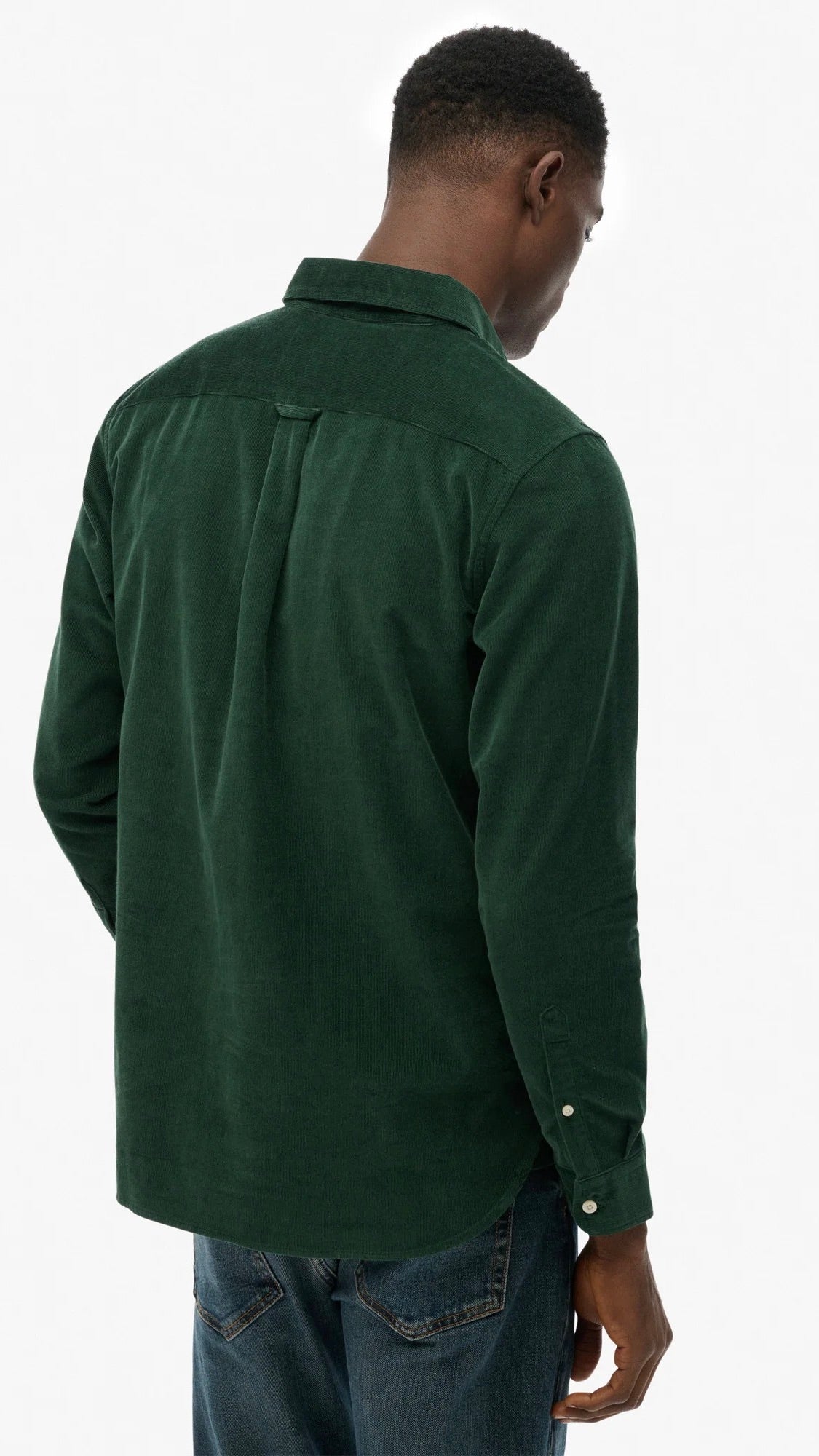Classic Needle Cord Shirt Green
