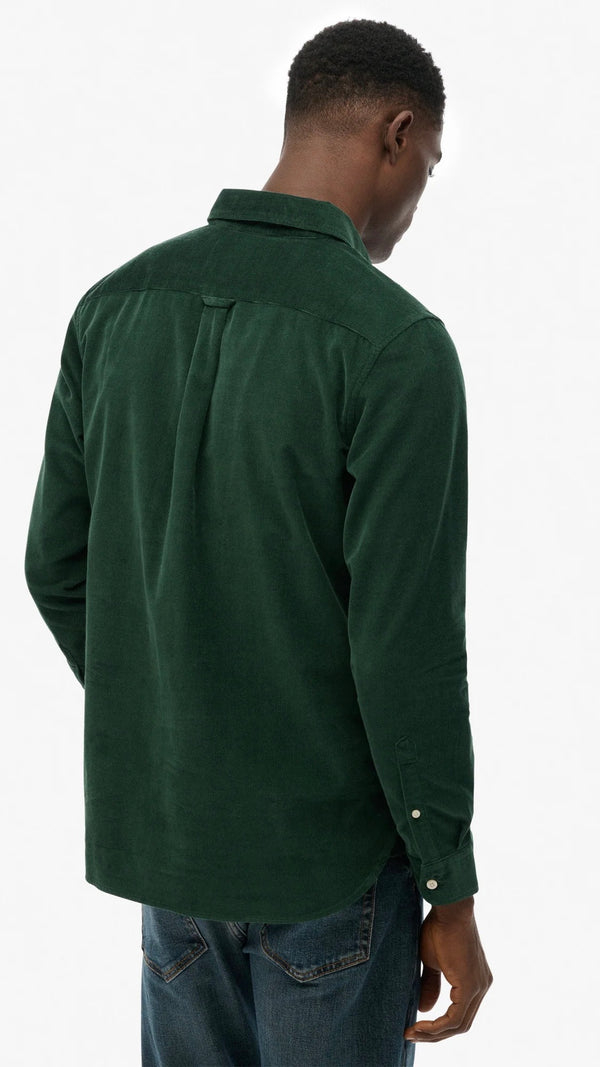 Classic Needle Cord Shirt Green