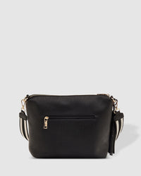 Daisy Stripe Crossbody Bag Black