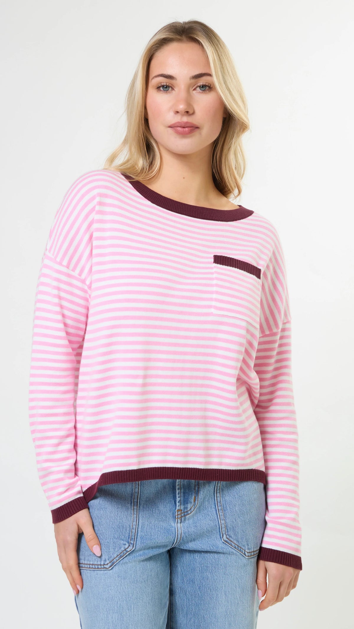 Street Pocket Jumper Strawberry Sangria