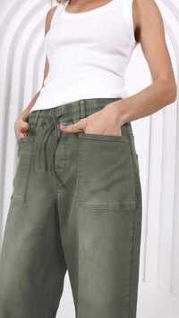 Monaco Leo Barrel Jeans Khaki
