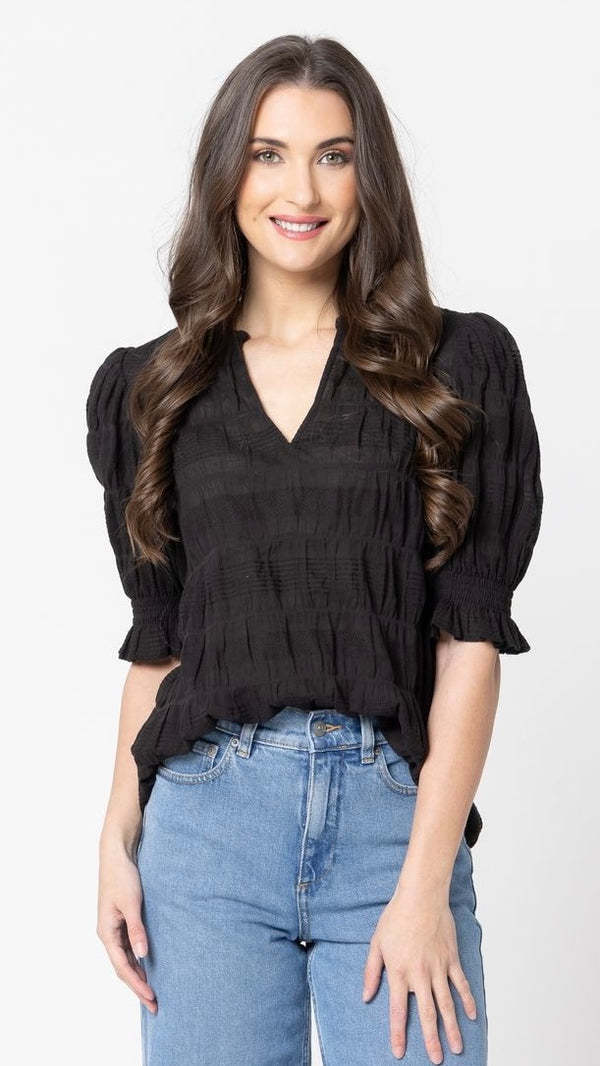 Carefree Butterfly Top Black
