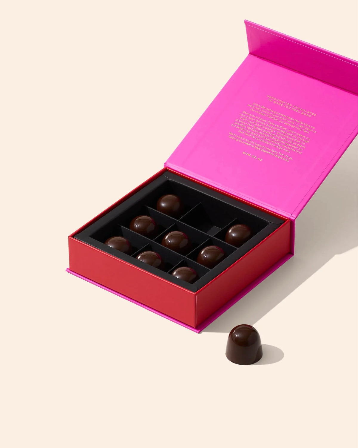 9 Crispy Salted Caramel Praline in Dark Chocolate