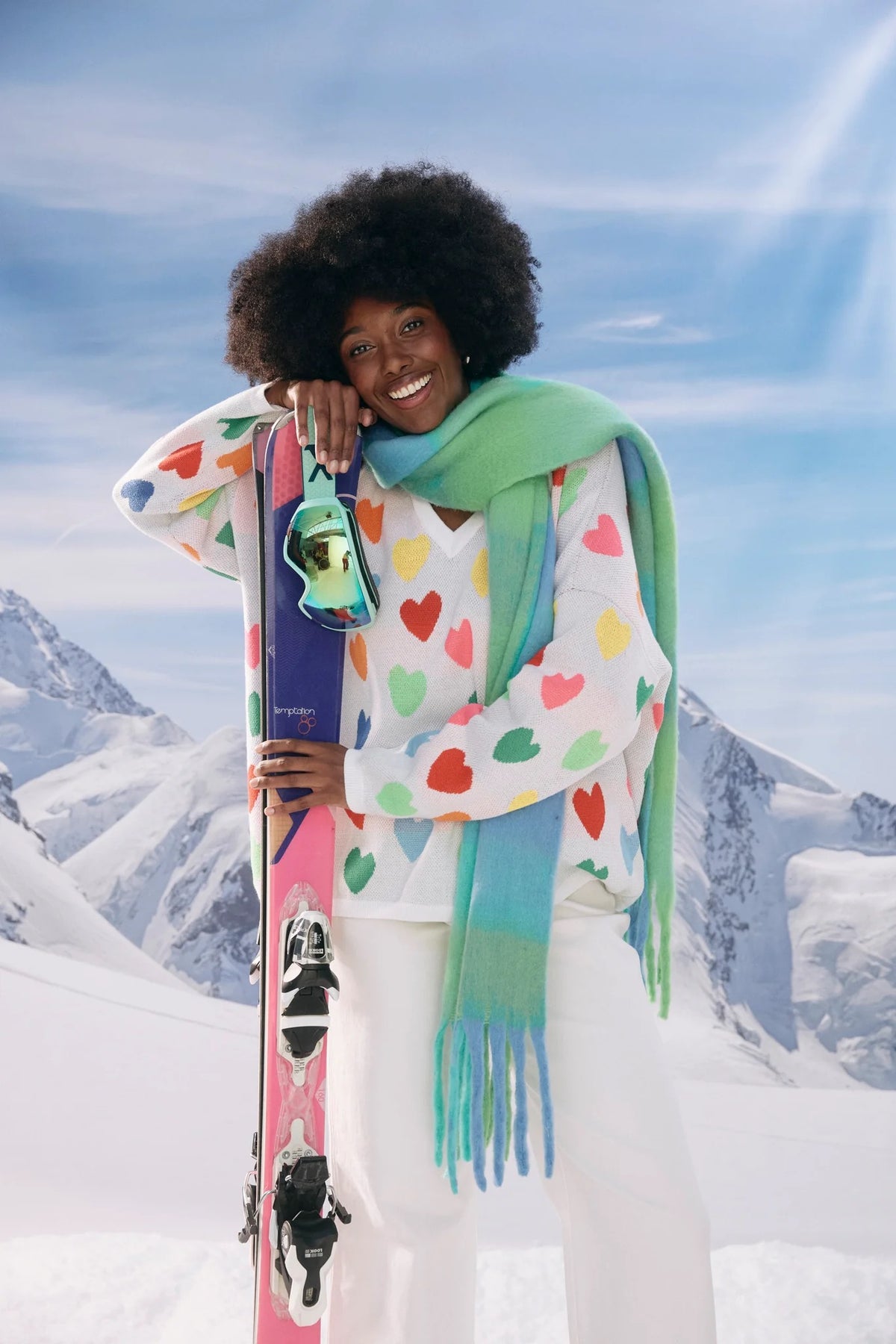Niseko Check Scarf Green