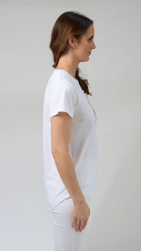 Classic Tee Strawberry Scoop White