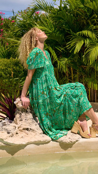 Haiti Maxi Dress Palms