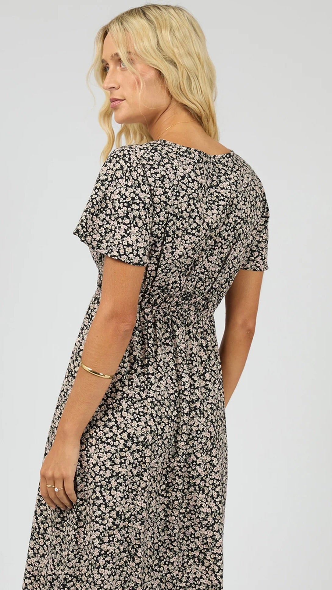 Rhea Midi Dress Black