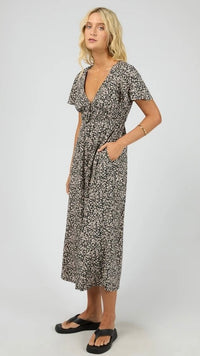 Rhea Midi Dress Black