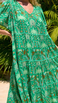 Haiti Maxi Dress Palms