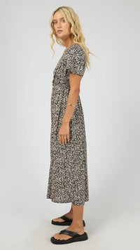 Rhea Midi Dress Black