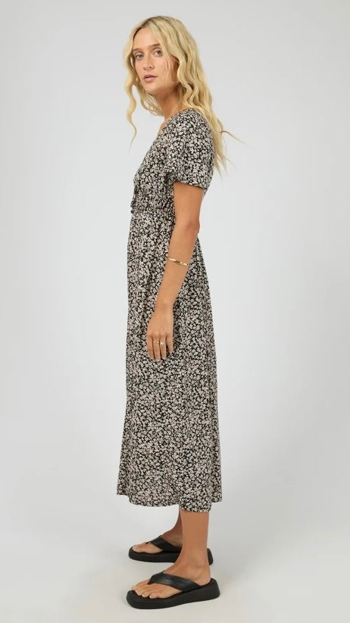 Rhea Midi Dress Black