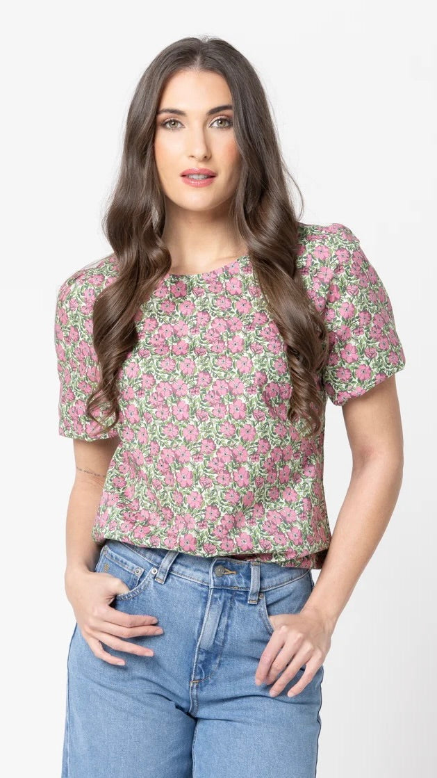 Relaxed Butterfly Carefree Top Rosemary