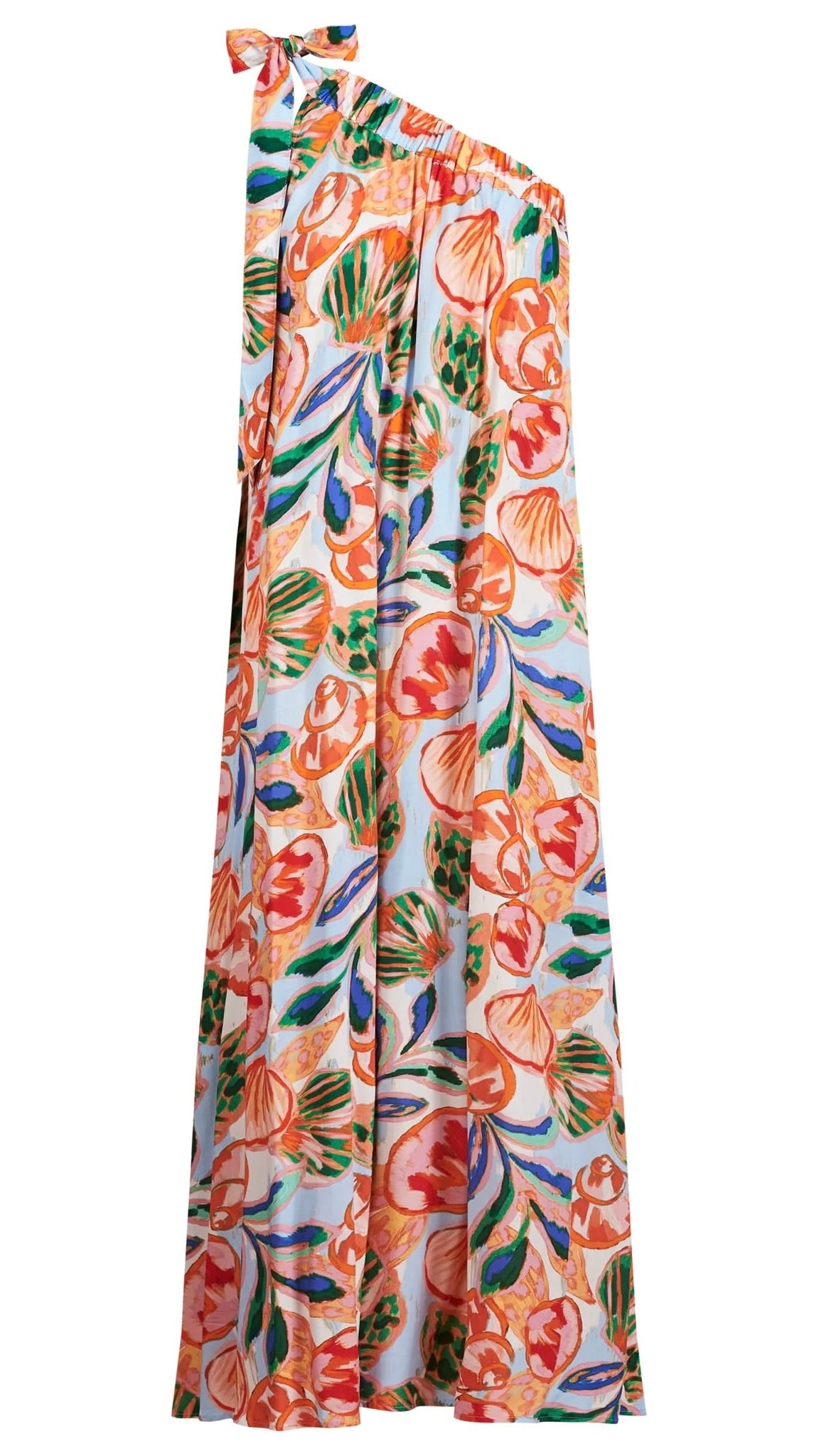 Baja One Shoulder Dress Tide