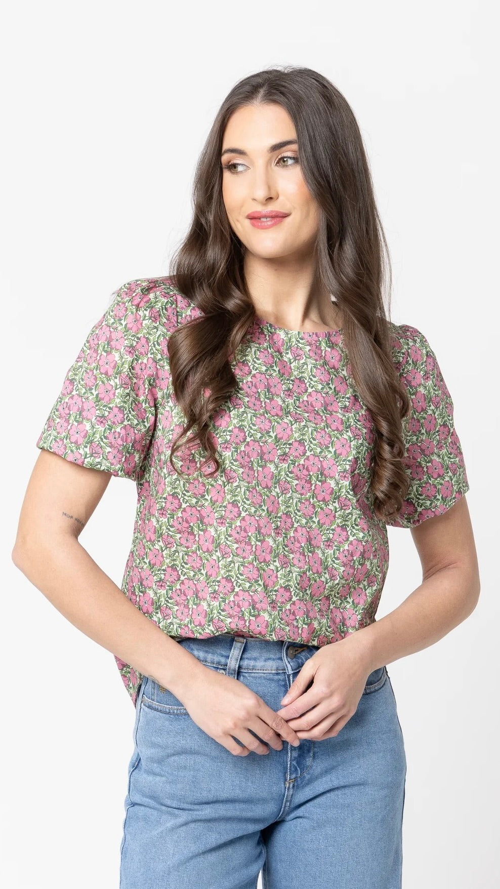 Relaxed Butterfly Carefree Top Rosemary