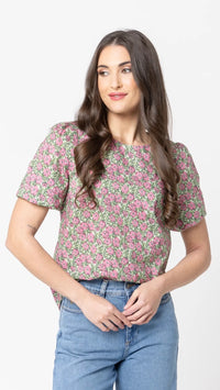 Relaxed Butterfly Carefree Top Rosemary
