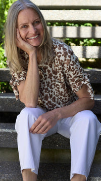 Leo Blouse Summer Leopard