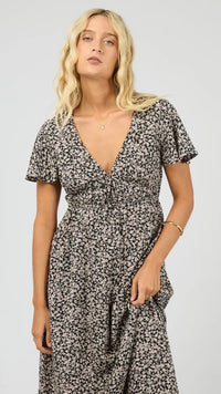 Rhea Midi Dress Black