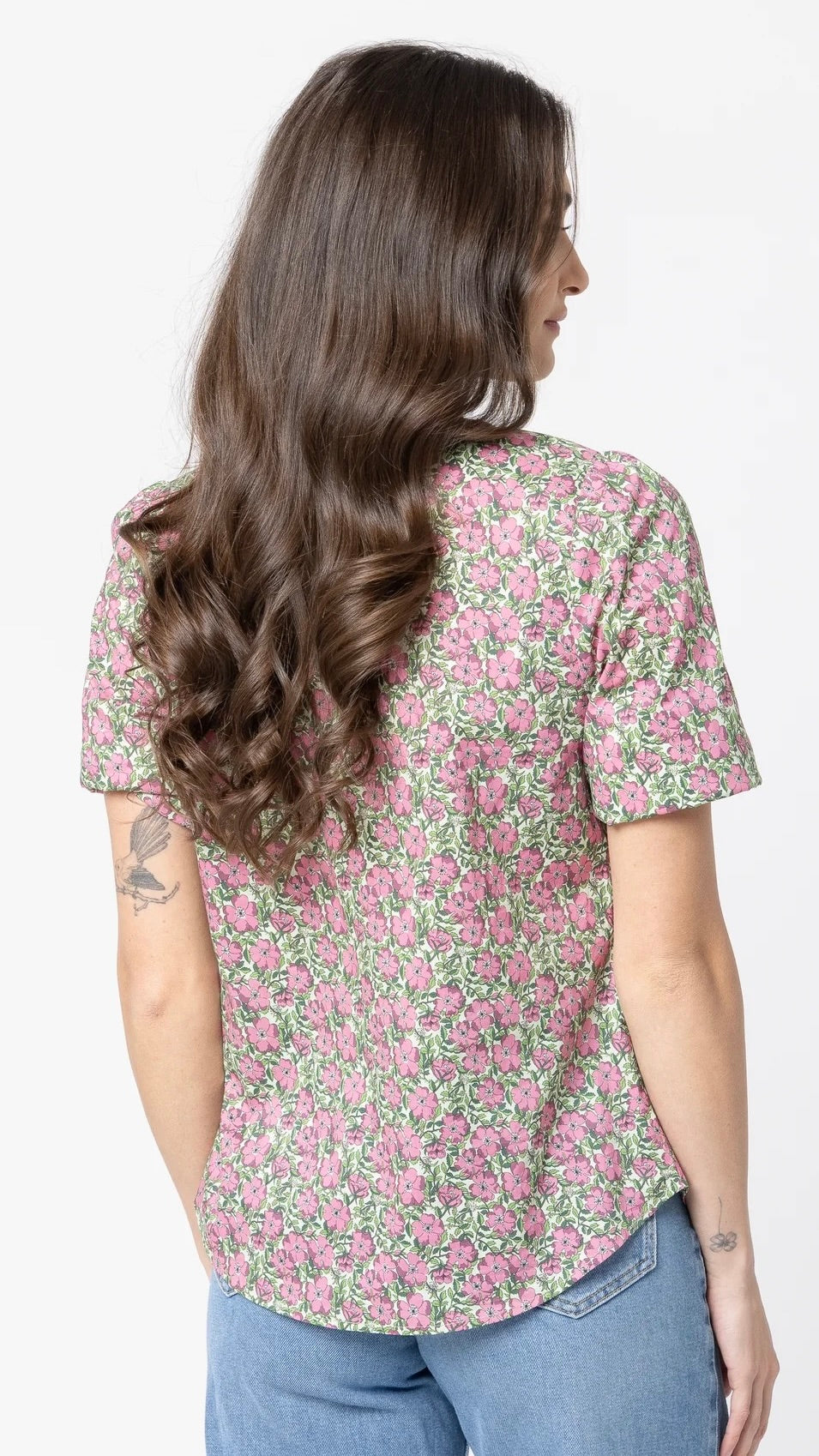 Relaxed Butterfly Carefree Top Rosemary