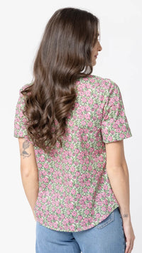 Relaxed Butterfly Carefree Top Rosemary